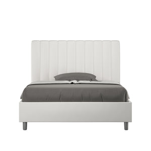 Letto 1 Piazza e Mezzo 120x210 cm Senza Rete Agueda Bianco