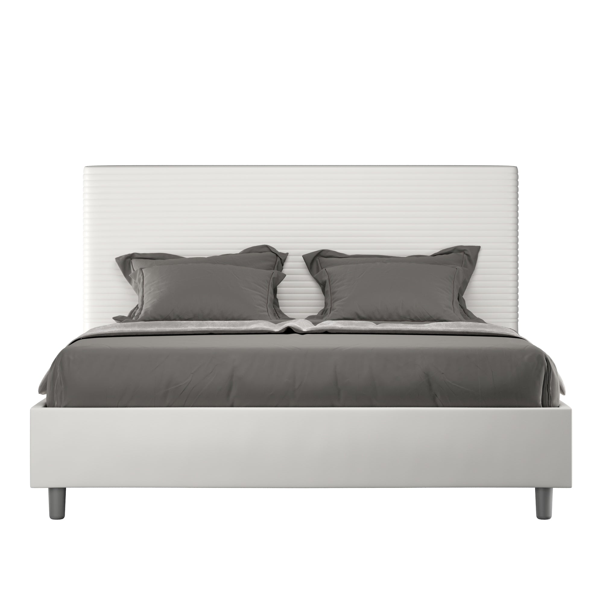 Letto Matrimoniale Large 170x190 cm con Rete Focus Bianco