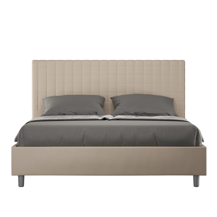 Letto Matrimoniale Large 170x210 cm Senza Rete Sunny Tortora