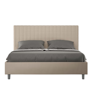 Letto Matrimoniale Large 170x210 cm con Rete Sunny Tortora