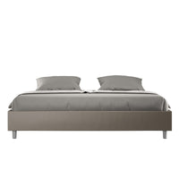 Letto Matrimoniale Large Sommier 180x190 cm Senza Rete Azelia Cappuccino