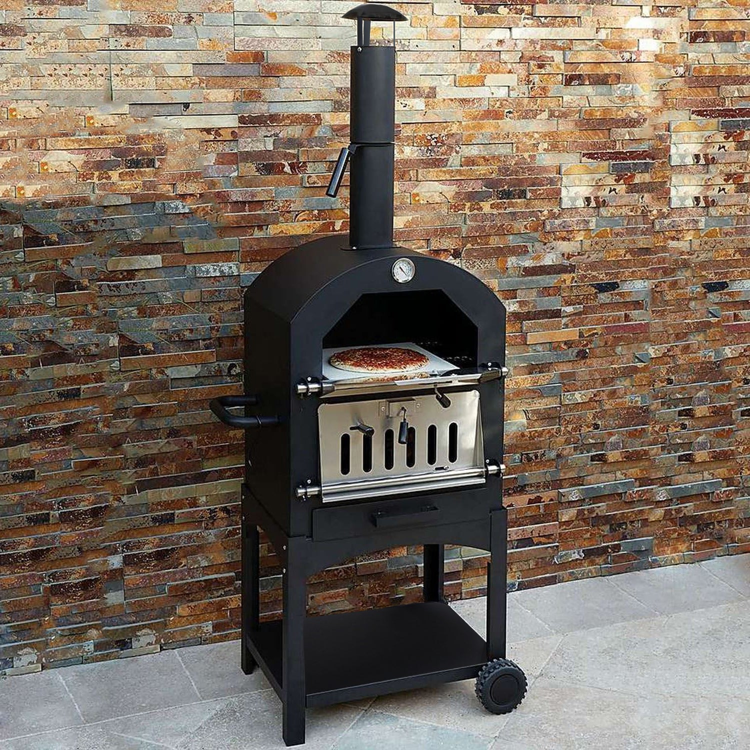 Forno per pizza da esterno con copertura impermeabile KuKoo