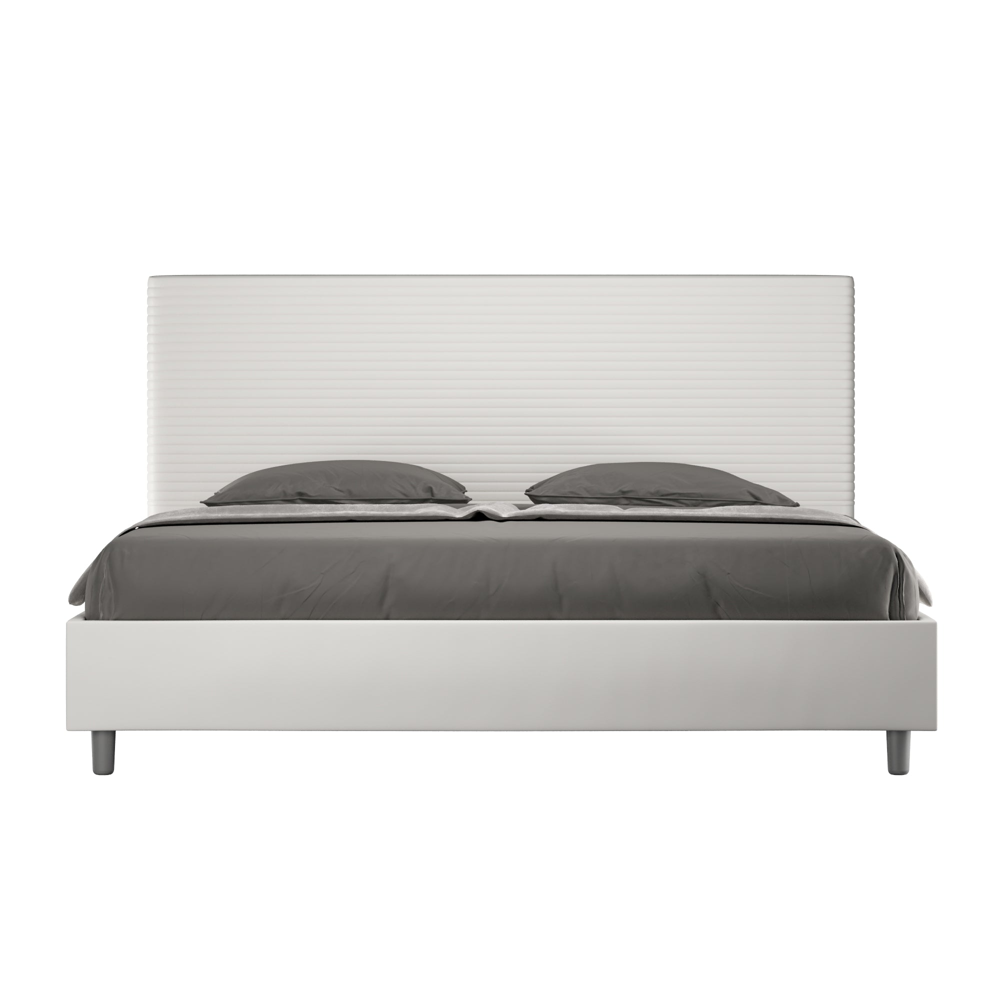 Letto Matrimoniale Large 180x210 cm Senza Rete Focus Bianco