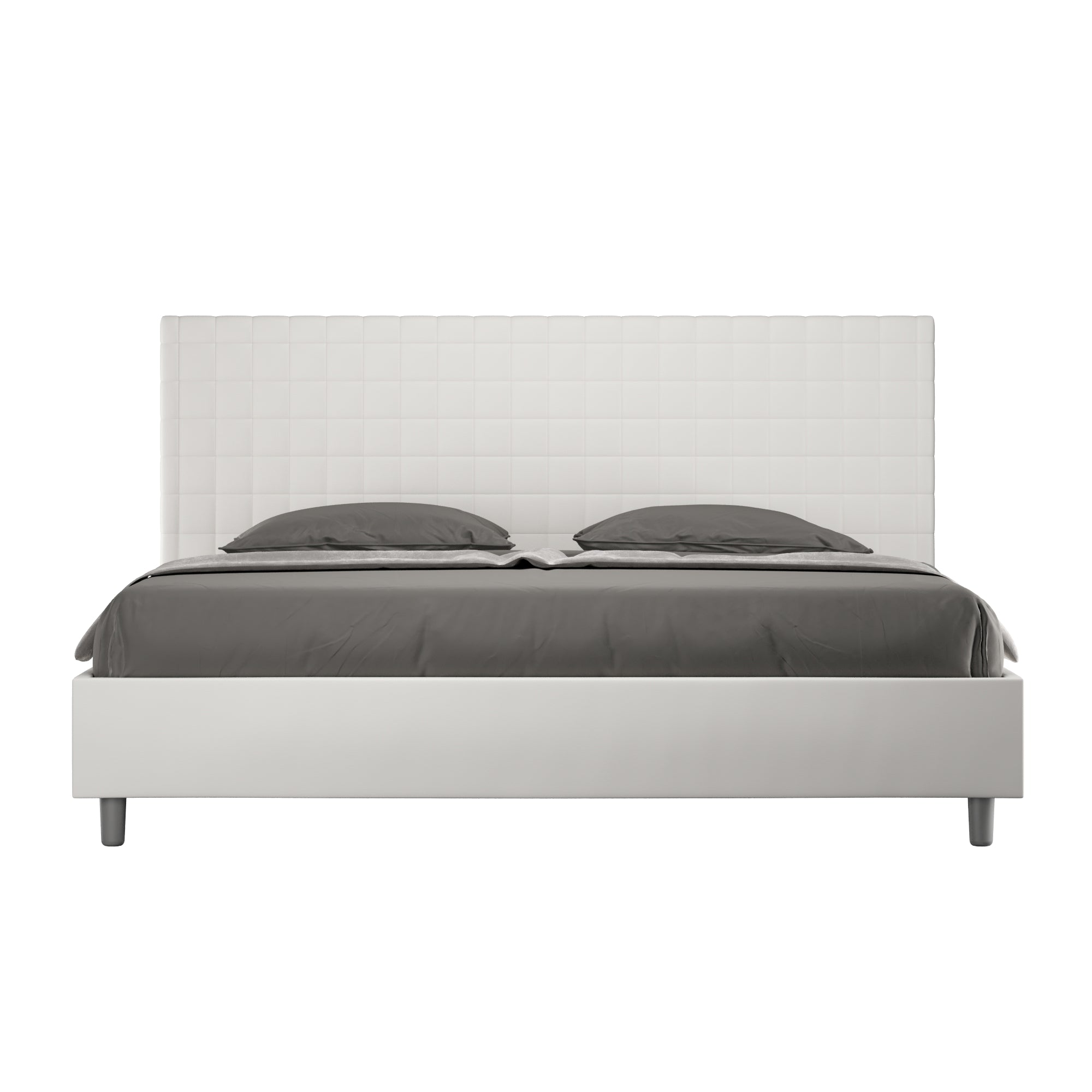 Letto Matrimoniale Large 180x190 cm Senza Rete Sunny Bianco