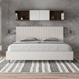 Letto Matrimoniale Large 180x190 cm con Rete Sunny Bianco