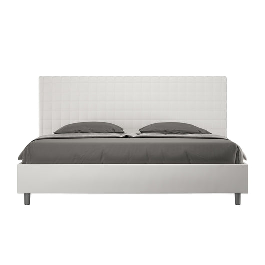 Letto Matrimoniale Large 180x210 cm con Rete Sunny Bianco