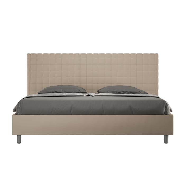 Letto Matrimoniale Extra Large 190x210 cm Senza Rete Sunny Tortora