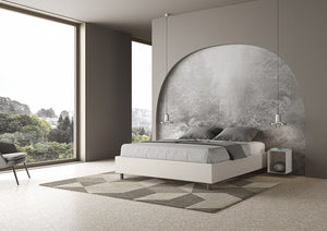 Letto Matrimoniale Sommier 160x190 cm Senza Rete Azelia Bianco