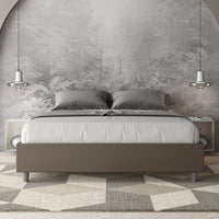 Letto Matrimoniale Sommier 160x210 cm Senza Rete Azelia Cappuccino