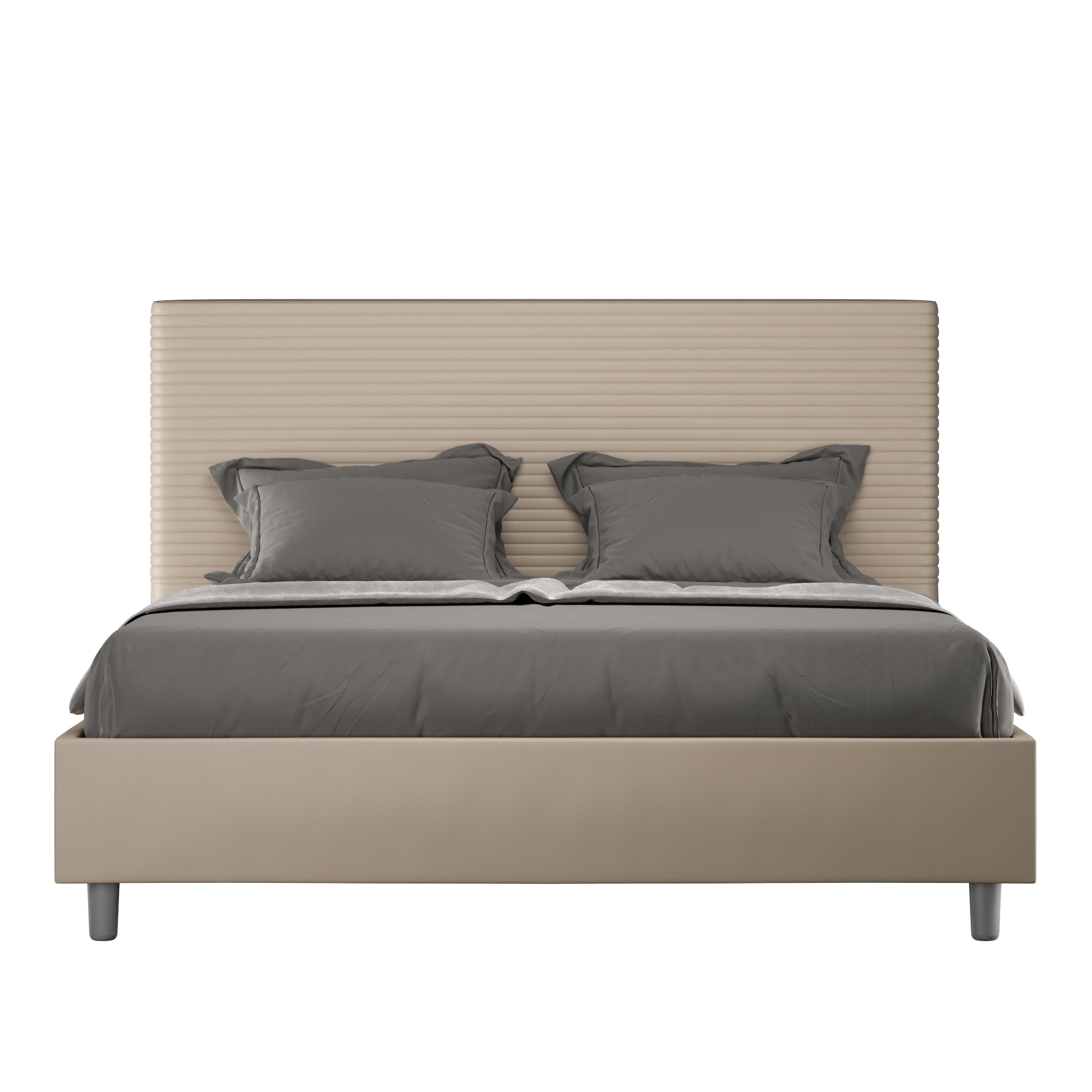 Letto Matrimoniale 160x190 cm con Rete Focus Tortora