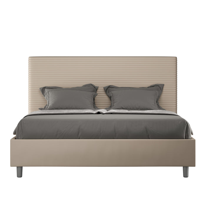 Letto Matrimoniale 160x210 cm con Rete Focus Tortora