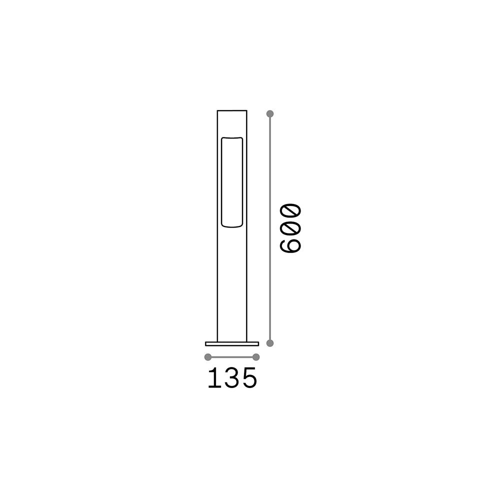 Piantana Moderna Acqua Alluminio Coffee 1 Luce G9 3W 3000K Luce Calda