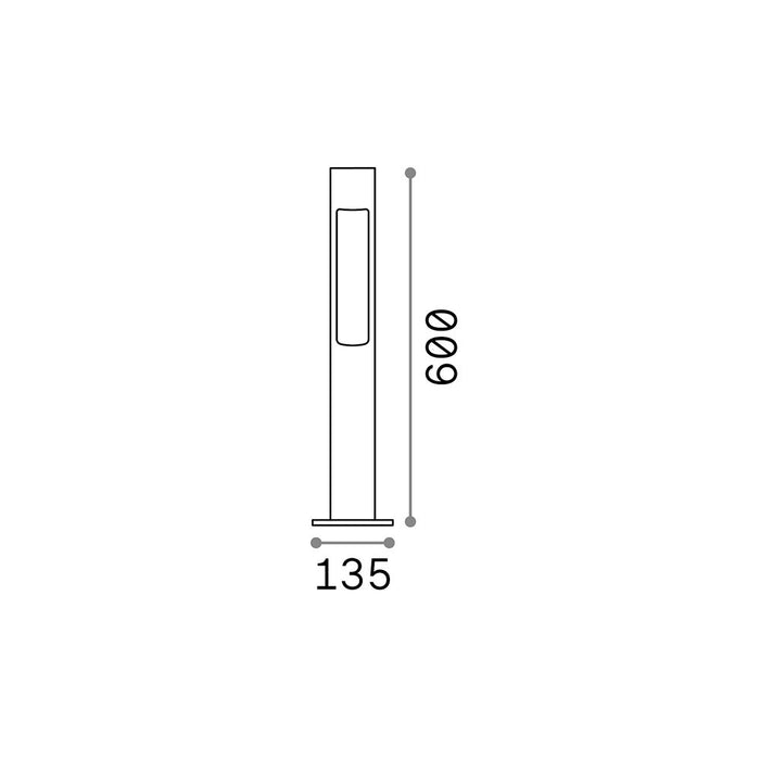 Piantana Moderna Acqua Alluminio Coffee 1 Luce G9 3W 3000K Luce Calda