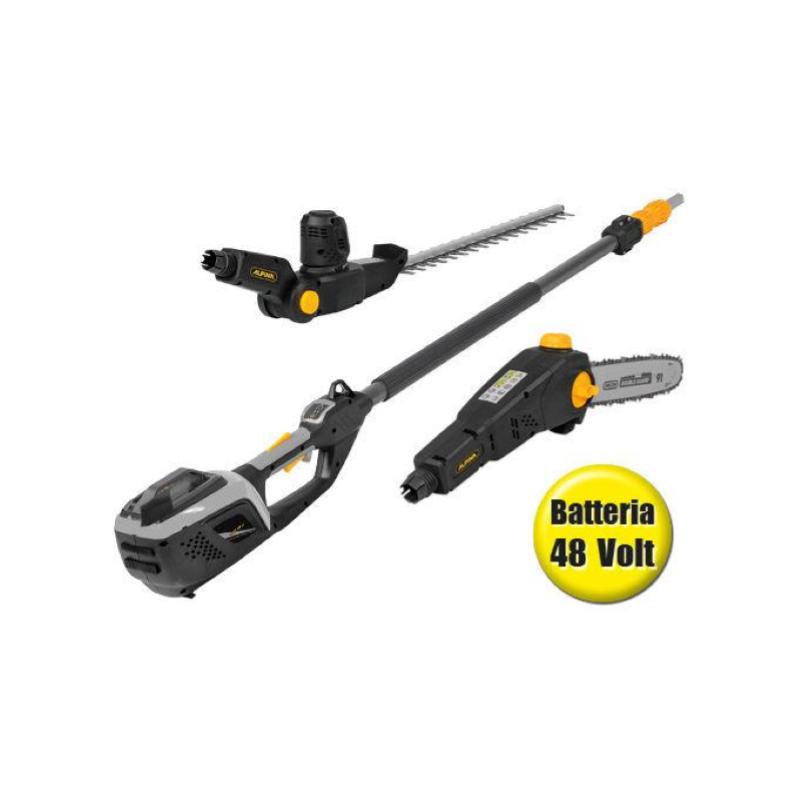 Kit multifunzione alpina 48v amt 48, batteria e carica batteria inclusi