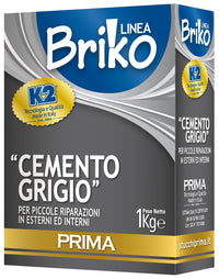 LINEA BRIKO CEMENTO GRIGIO DA KG. 1  PZ 12,0