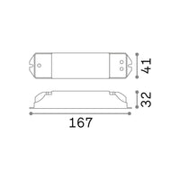 Driver Nova Materie Plastiche 1-10V-Push 36W 700Ma