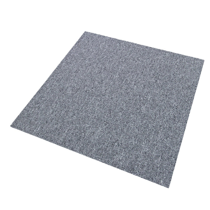 20 Quadrotte di Moquette 50x50cm Colore Grigio Platino 5mq Dure per Casa Ufficio