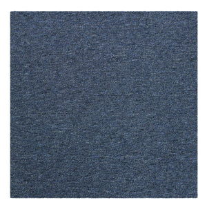 20 Quadrotte di Moquette 50x50cm 5mq in Blu Tempesta