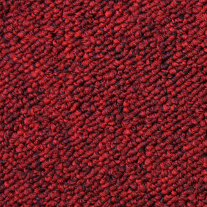 Moquette a Quadrotte 50x50 in 2 Pacchi da 20 Pezzi Copre 5mq Autoposanti - Rosso Scarlatto