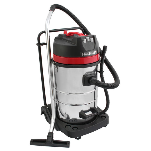 Aspirapolvere Industriale MAXBLAST 80 Litri con Ugello di Aspirazione Secco e Liquido