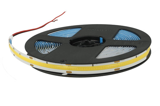 24V Bobina Striscia Led COB 14W/M 120LM/W 1700LM/M CRI 90 Bianco Caldo 2700K 5 Metri IP20 No Puntini Luce Continua Uniforme