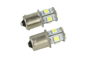 24V Lampada Led Canbus BA15S G18,5 R5W Bianco Per Camion Bus Barca Piedi Dritti 8 Smd 5050