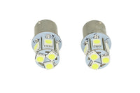 24V Lampada Led Canbus BA15S G18,5 R5W Colore Giallo Arancione Piedi Dritti 8 Smd 5050 Per Camion Bus Barca