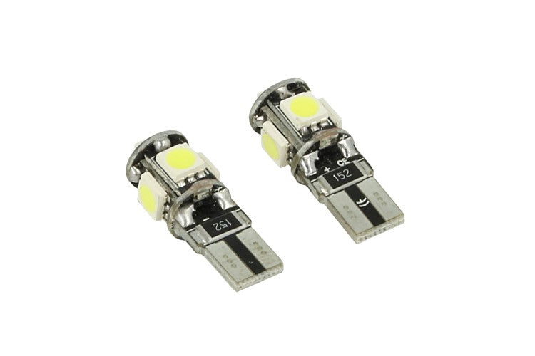 24V Lampada Led Canbus T10 W5W Colore Blu Luci Posizione Targa Per Camion Bus Barca 5 Smd 5050