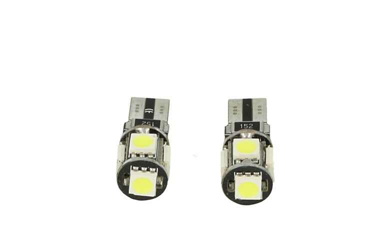 24V Lampada Led Canbus T10 W5W Colore Blu Luci Posizione Targa Per Camion Bus Barca 5 Smd 5050