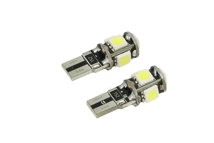 24V Lampada Led Canbus T10 W5W Colore Blu Luci Posizione Targa Per Camion Bus Barca 5 Smd 5050