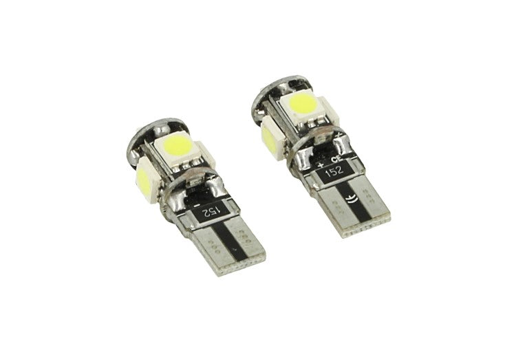 24V Lampada Led Canbus T10 W5W Colore Giallo Arancione Luci Posizione Targa Per Camion Bus Barca 5 Smd 5050