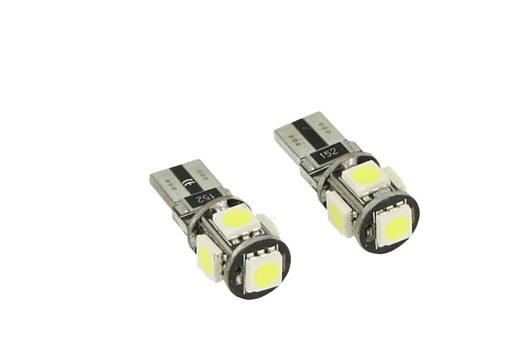 24V Lampada Led Canbus T10 W5W Colore Giallo Arancione Luci Posizione Targa Per Camion Bus Barca 5 Smd 5050