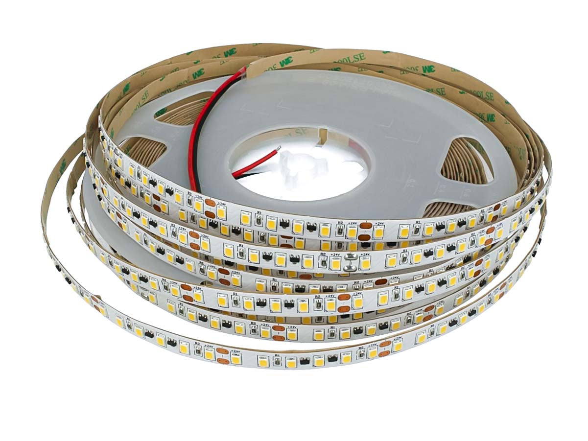 24V Striscia Led Corrente Costante Da 15 Metri IP20 3000K CRI 90 12W/M 100LM/W Passo 8mm