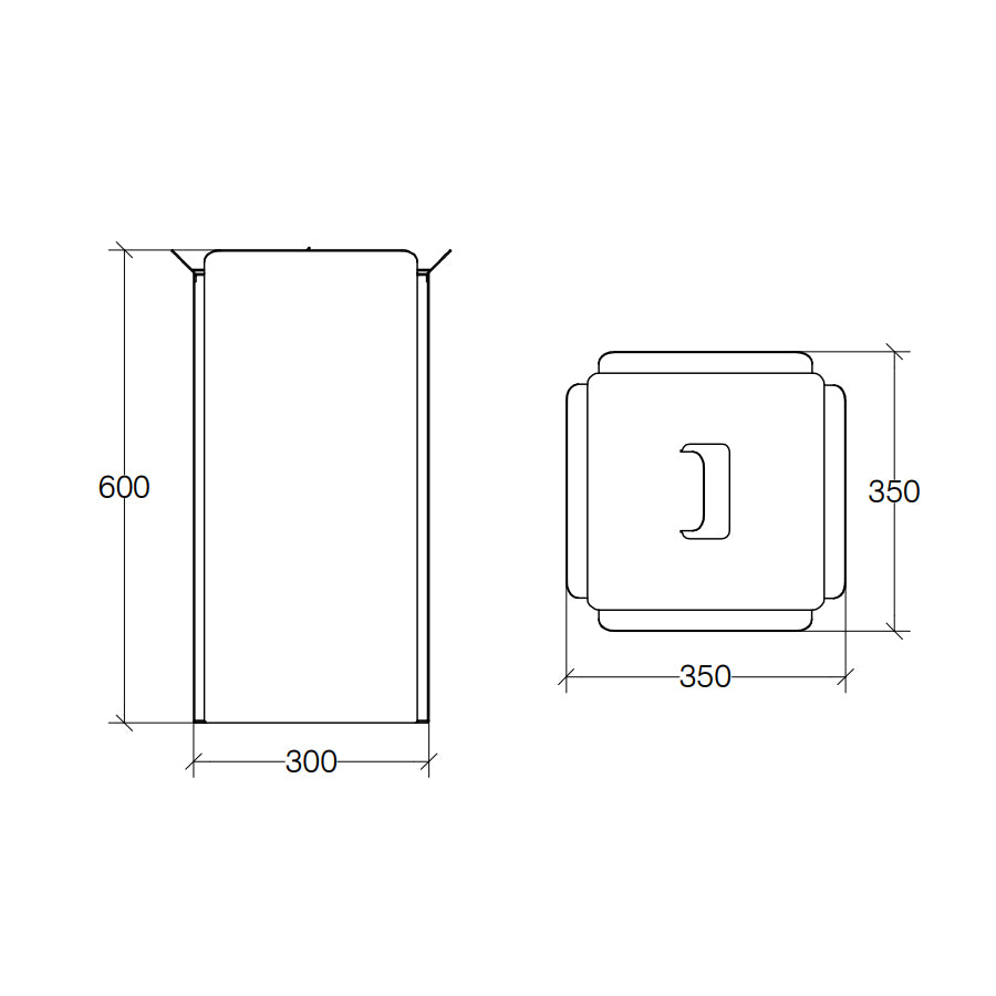 Cesto porta biancheria in alluminio verniciato bianco Lineabeta Bandoni