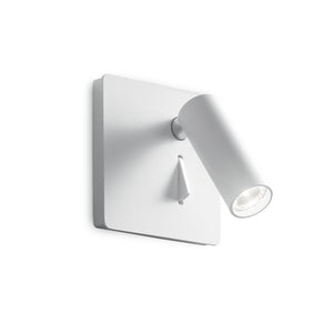 Applique Moderna Lite Metallo Bianco Led 3W 3000K Luce Calda