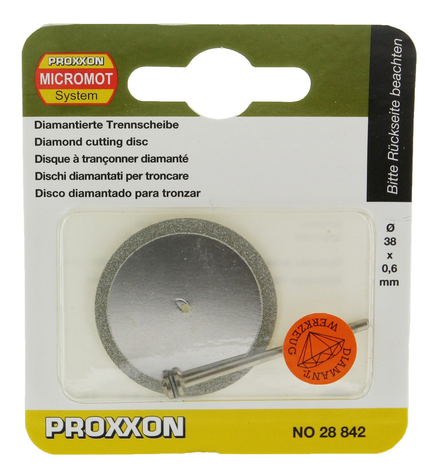 proxxon 28842 "figura 25" disco diamantato mm.38 25020