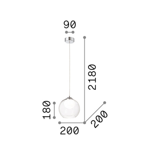 Sospensione Moderna Nemo Metallo Rame 1 Luce E27 D20Cm