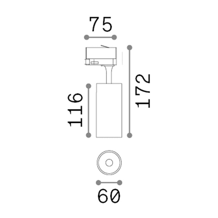 Proiettore Fox On-Off Alluminio-Materie Plastiche Nero Led 15W 3000K Cri80