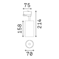 Proiettore Fox On-Off Alluminio-Materie Plastiche Bianco Led 25W 3000K Cri80