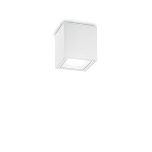 Plafoniera Moderna Techo Metallo Bianco 1 Luce Gu10 Small