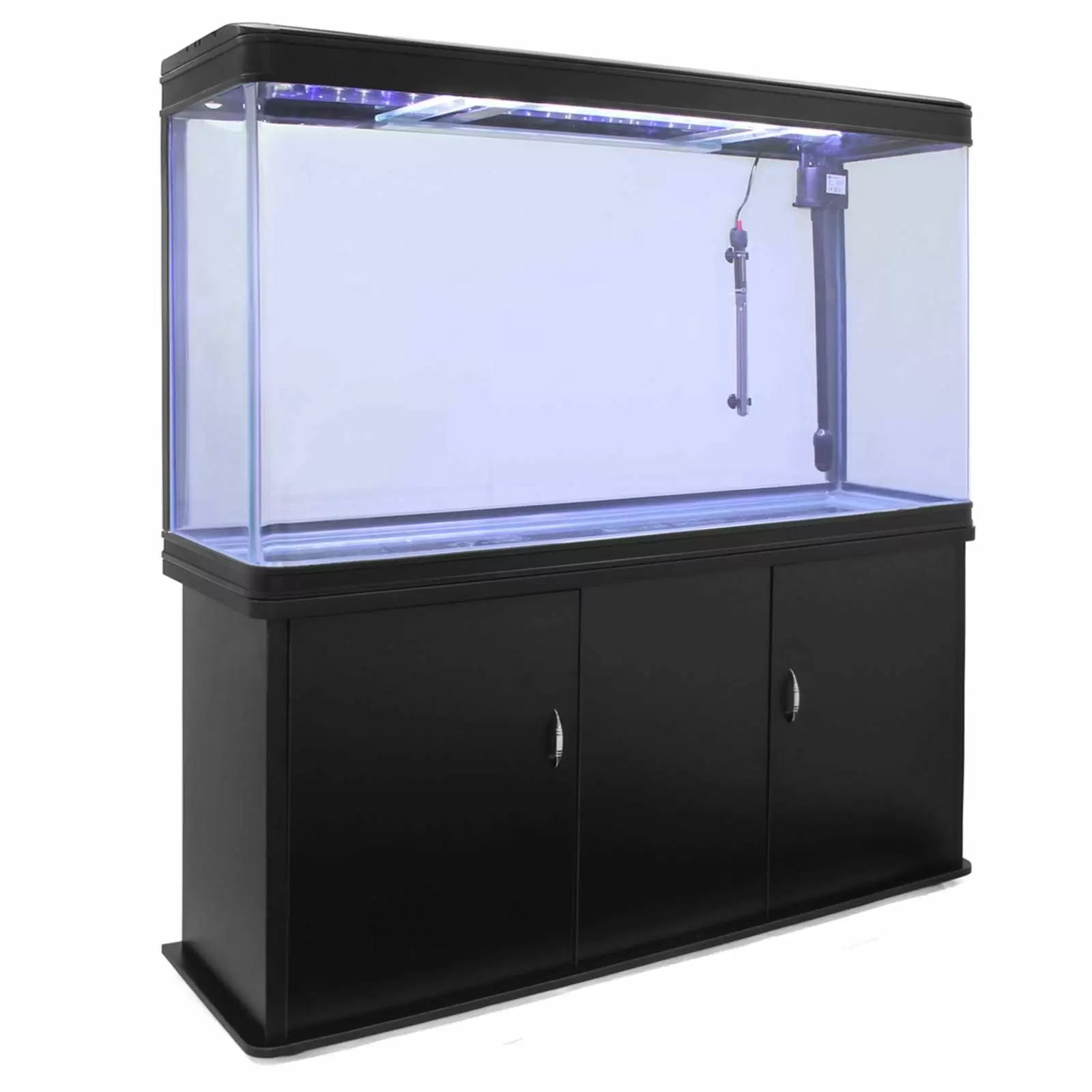 Acquario 143,5x120,5x39 cm 300 Litri con Mobile Nero