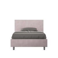 Letto Singolo 80x210 cm con Rete e Contenitore Adele Glicine