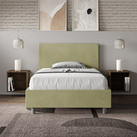 Letto Singolo 100x190 cm Senza Rete Adele Tè Verde