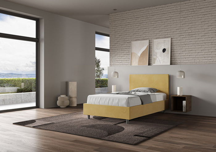 Letto Singolo 80x200 cm Senza Rete Adele Ocra