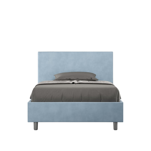 Letto Singolo 90x190 cm con Rete Adele Azzurro