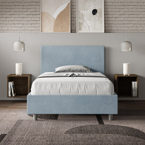 Letto Singolo 80x200 cm Senza Rete Adele Azzurro