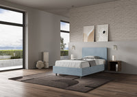 Letto Singolo 100x190 cm Senza Rete Adele Azzurro