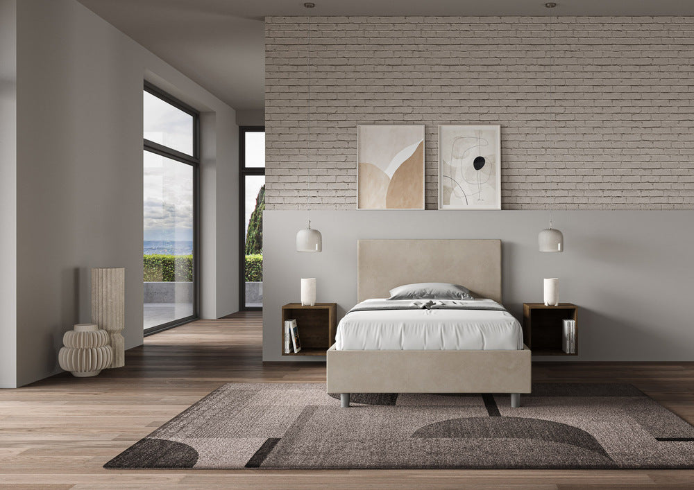 Letto Singolo 100x200 cm Senza Rete Adele Sabbia