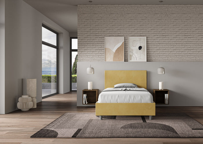 Letto 1 Piazza e Mezzo 120x190 cm Senza Rete Adele Ocra