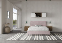 Letto Matrimoniale Large 180x210 cm con Rete Adele Glicine